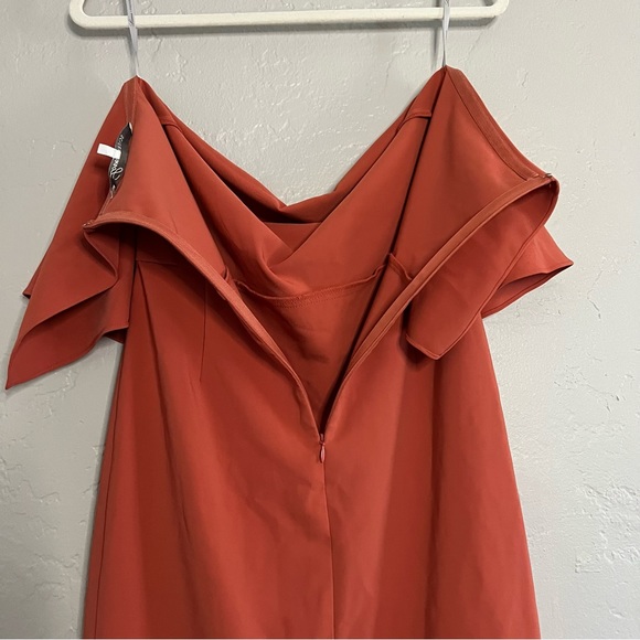 Lovers and Friends Violet Midi Dress in Orange Size Small - Picture 10 of 12